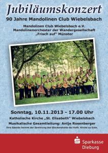 Jubilaeumskonzert Mandolinenorchester Wiebelsbach 2013